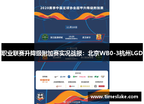 职业联赛升降级附加赛实况战报：北京WB0-3杭州LGD